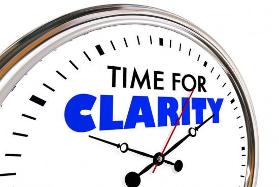 Time for Clarity Clock Clear Communication Message 3d Illustration